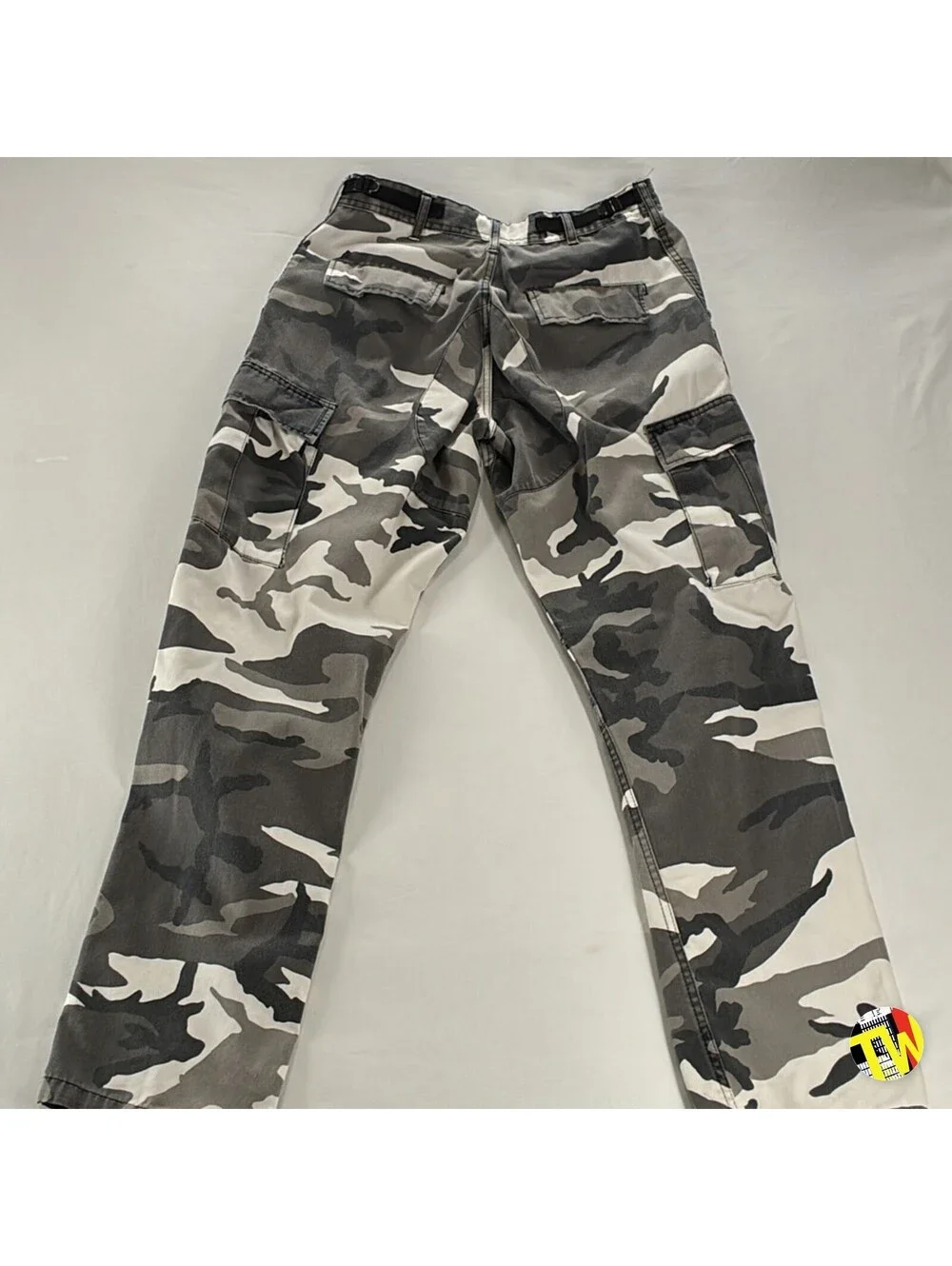 Vintage 90s Urban Grey Camo BDU Cargo Pants Skate Grunge